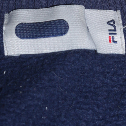 FILA Men's Blue Crew Neck Pullover Sweatshirt Size M