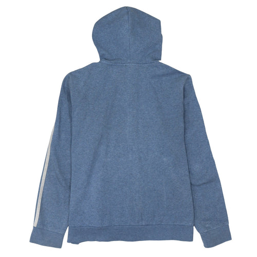 Adidas Women Blue Full Zip Hoodie XL Relaxed Fit Sportswear