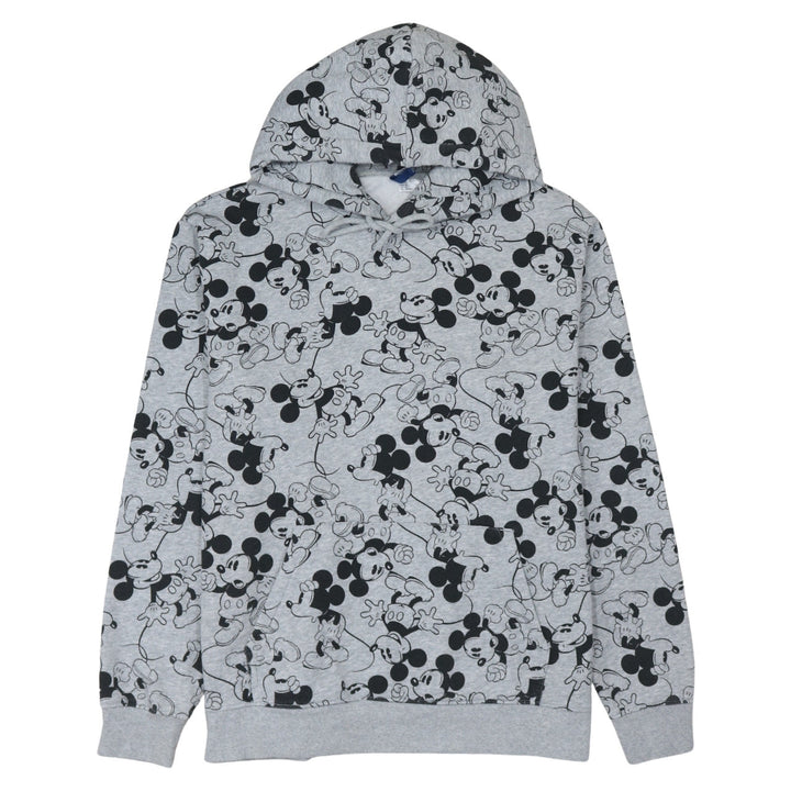 H&M Divided Disney Grey Mickey Mouse Hoodie Womens XL Pullover Fleece