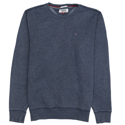 Tommy Jeans Men's Blue Regular Fit Crew Neck Sweatshirt Size S