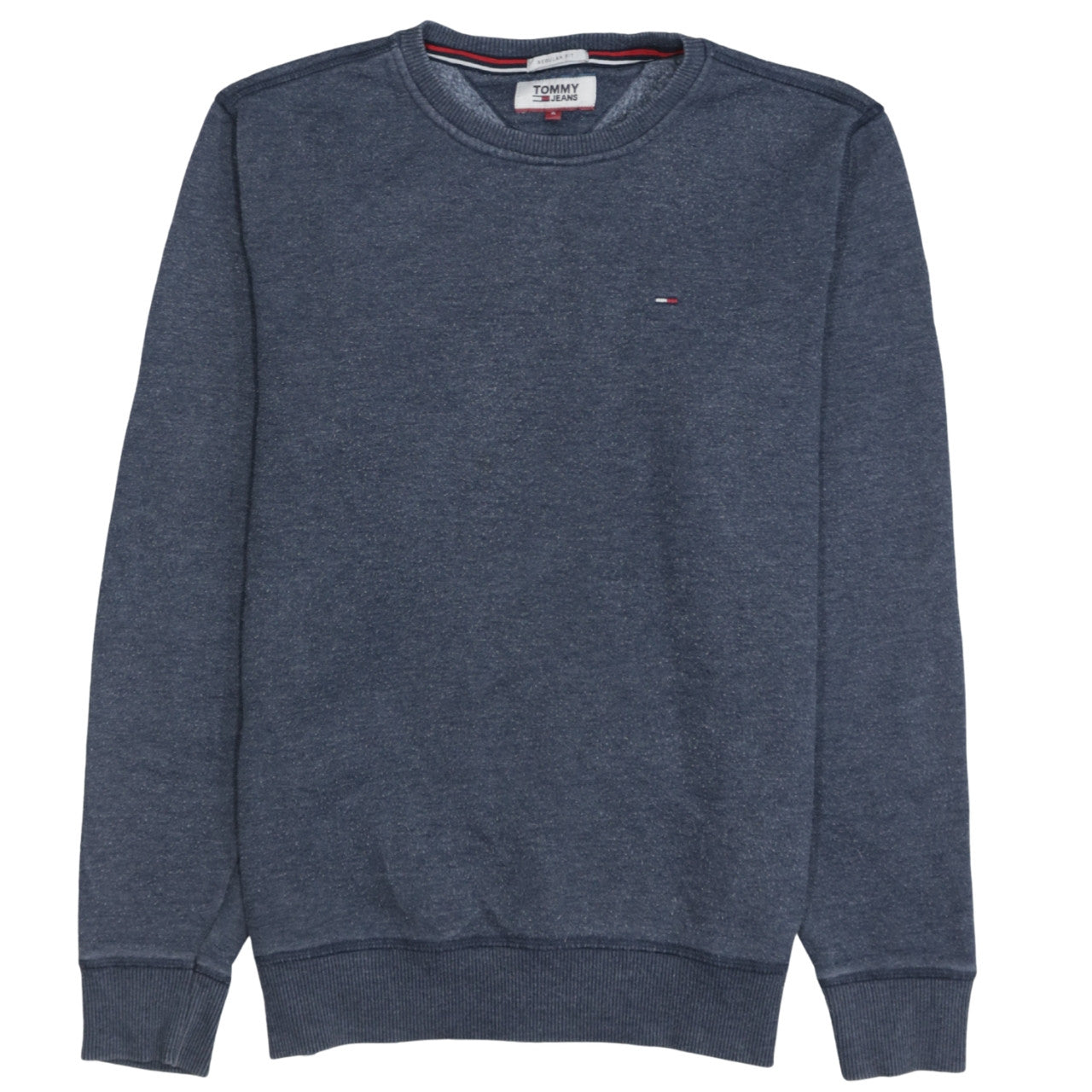Tommy Jeans Men's Blue Regular Fit Crew Neck Sweatshirt Size S