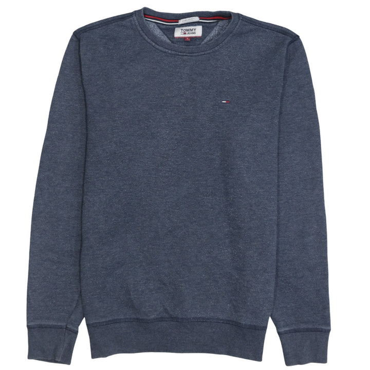 Tommy Jeans Men's Blue Regular Fit Crew Neck Sweatshirt Size S