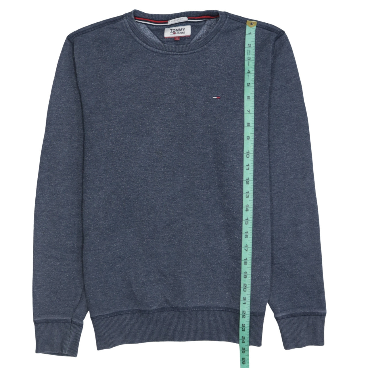 Tommy Jeans Men's Blue Regular Fit Crew Neck Sweatshirt Size S