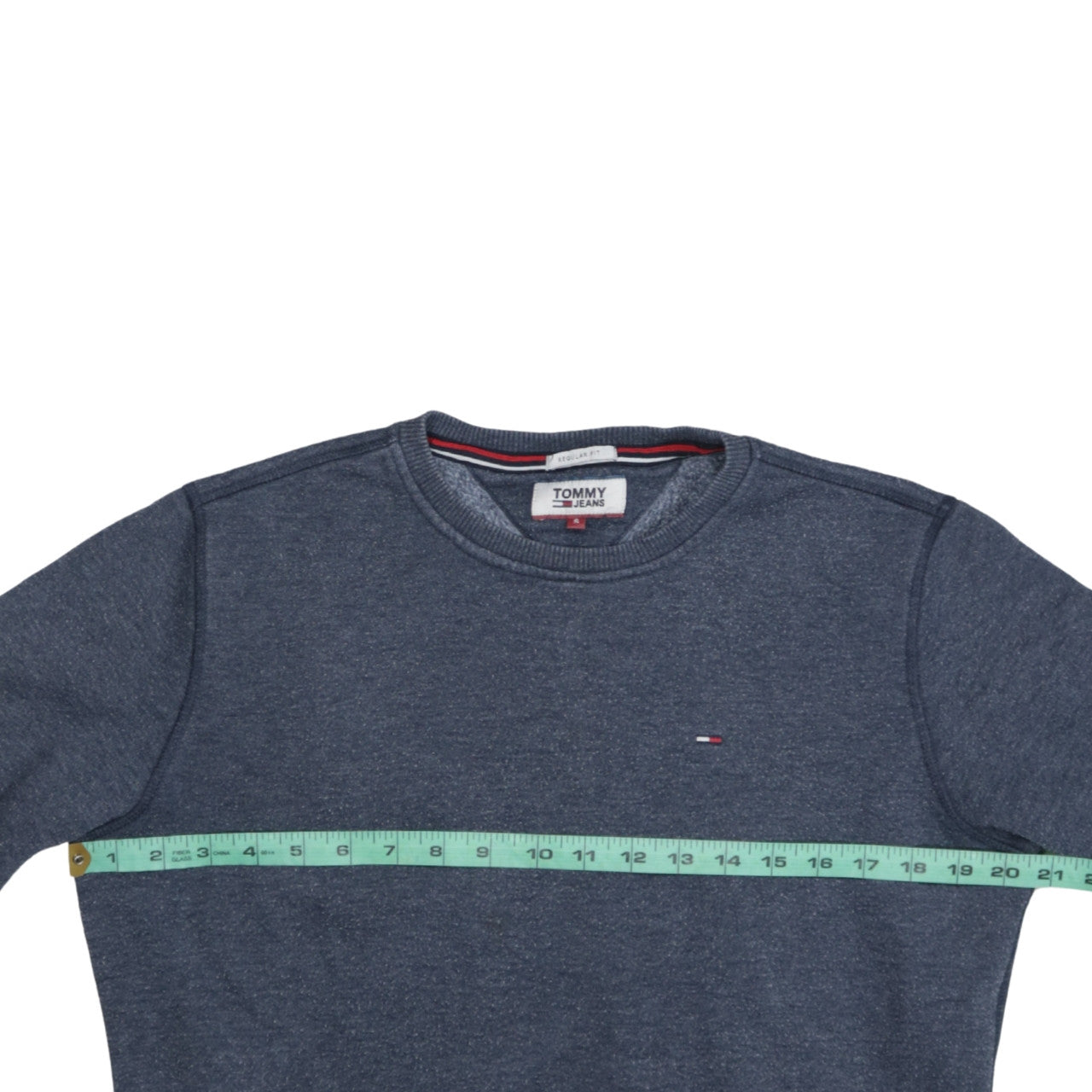 Tommy Jeans Men's Blue Regular Fit Crew Neck Sweatshirt Size S