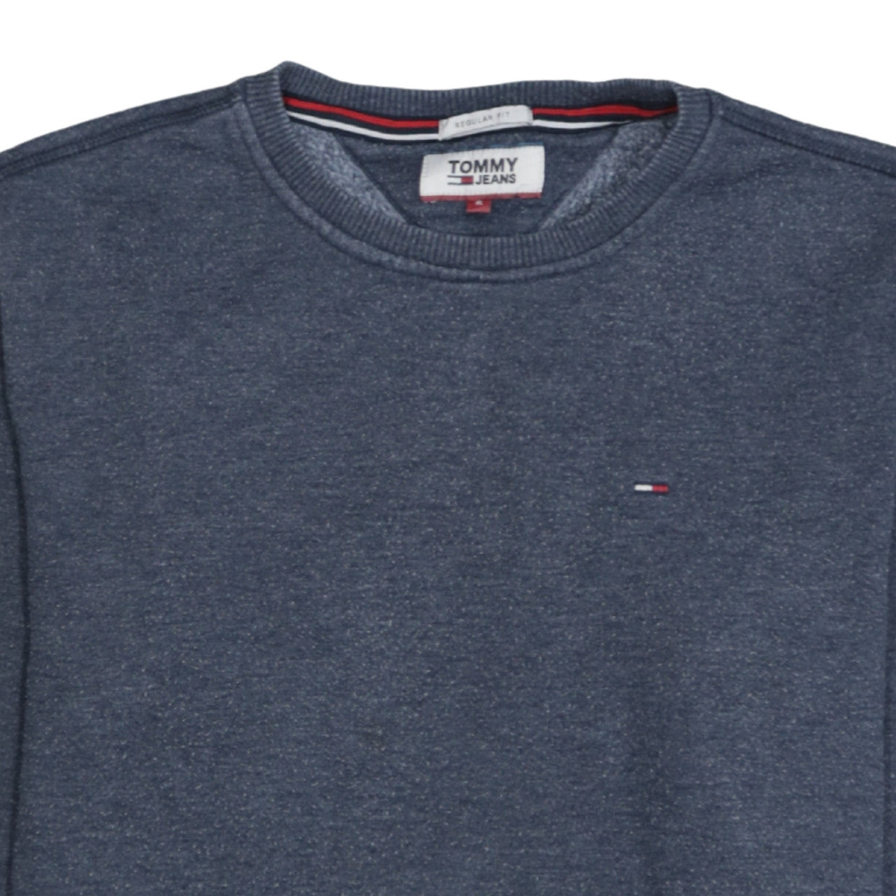 Tommy Jeans Men's Blue Regular Fit Crew Neck Sweatshirt Size S