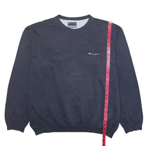 Champion Men's Blue XL Pullover Sweatshirt Crew Neck Embroidered Logo