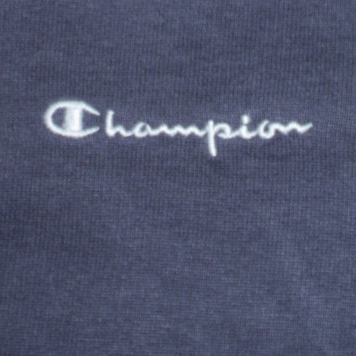 Champion Men's Blue XL Pullover Sweatshirt Crew Neck Embroidered Logo