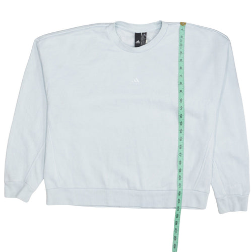 Adidas Women’s White Pullover Crew Neck Sweatshirt Size L