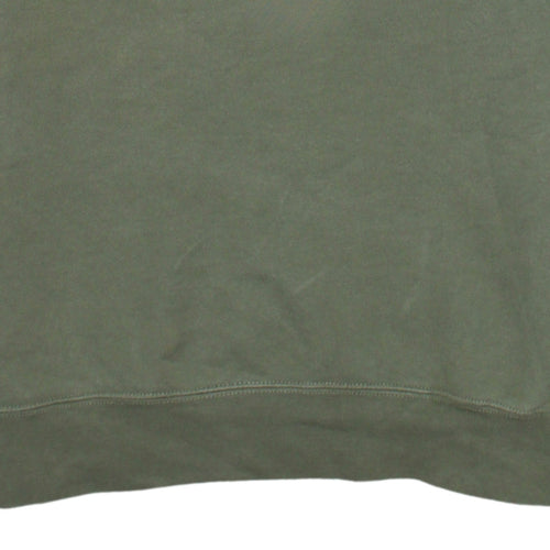 Nike Womens Khaki Green Crew Neck Logo Sweatshirt Size S