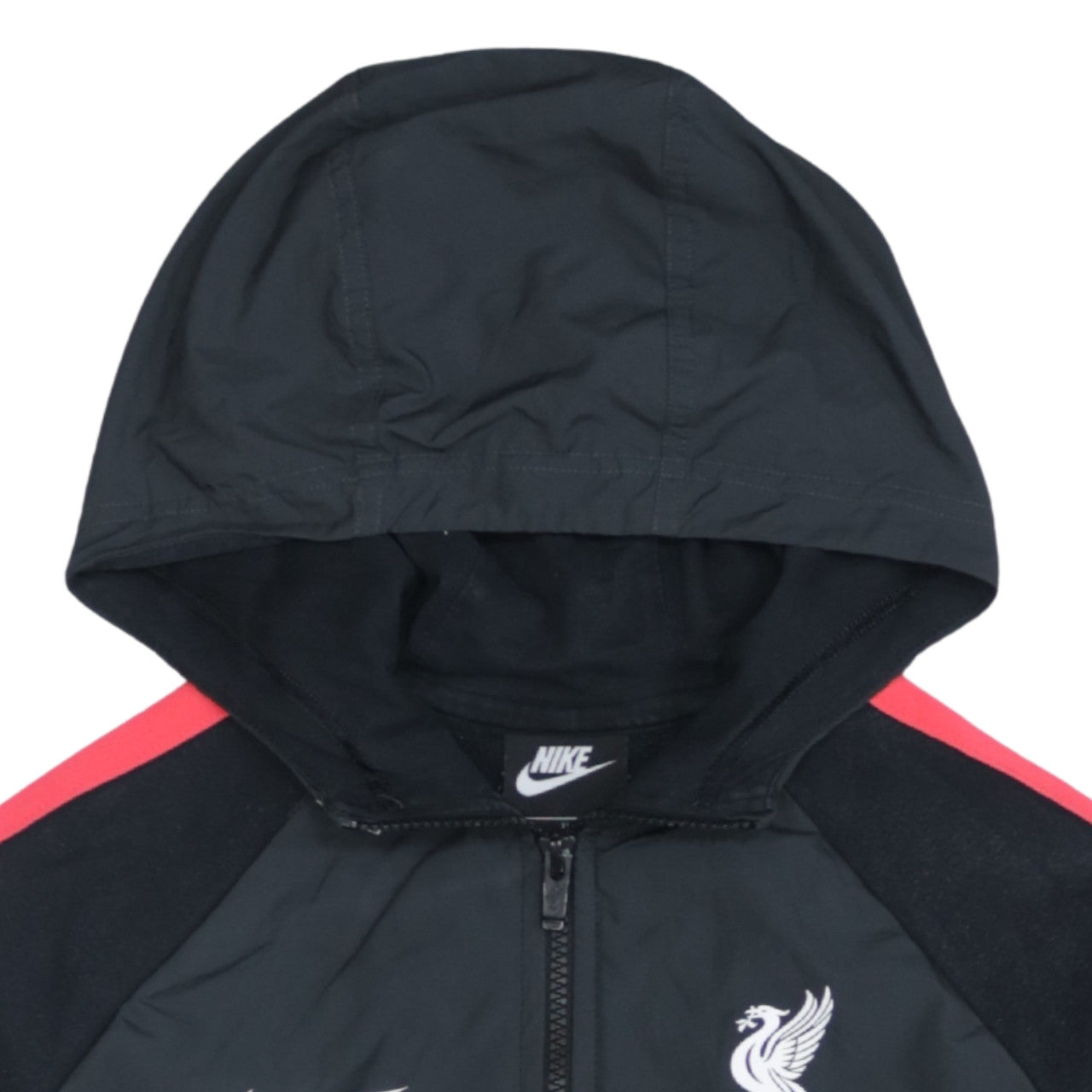 Nike Boys Black Liverpool FC Hooded Dri-Fit Track Jacket M