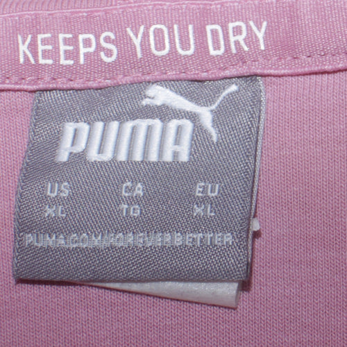 Puma Women Pink XL Hoodie Pullover Keeps You Dry Sportswear