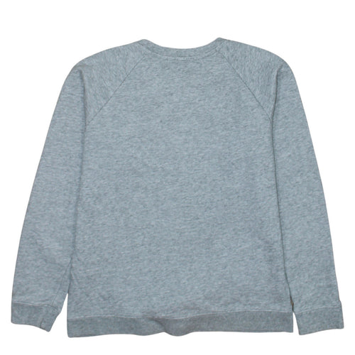 Levi's Women's Grey Small Logo Crew Neck Pullover Sweatshirt