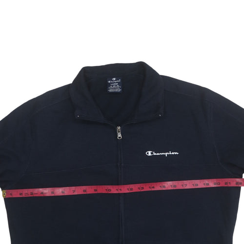 Champion Men's Blue Full Zip Sweatshirt Jacket Size L
