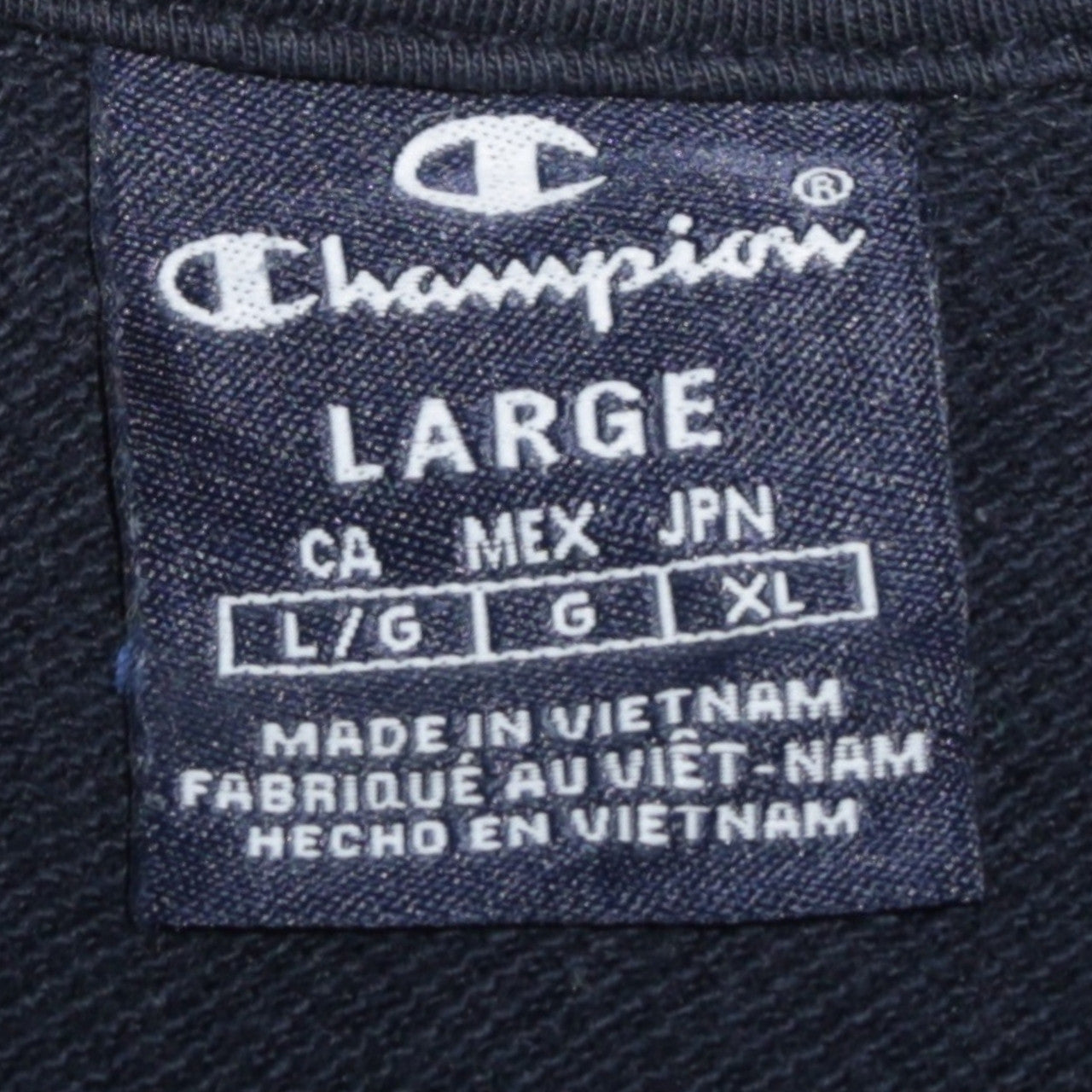 Champion Men's Blue Full Zip Sweatshirt Jacket Size L