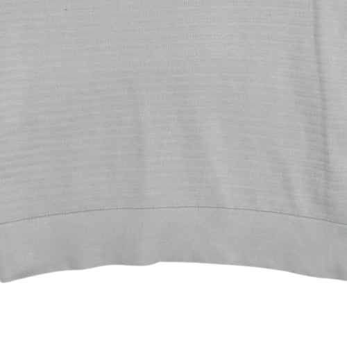Tommy Hilfiger Men's Beige Organic Cotton V-Neck Jumper Size L