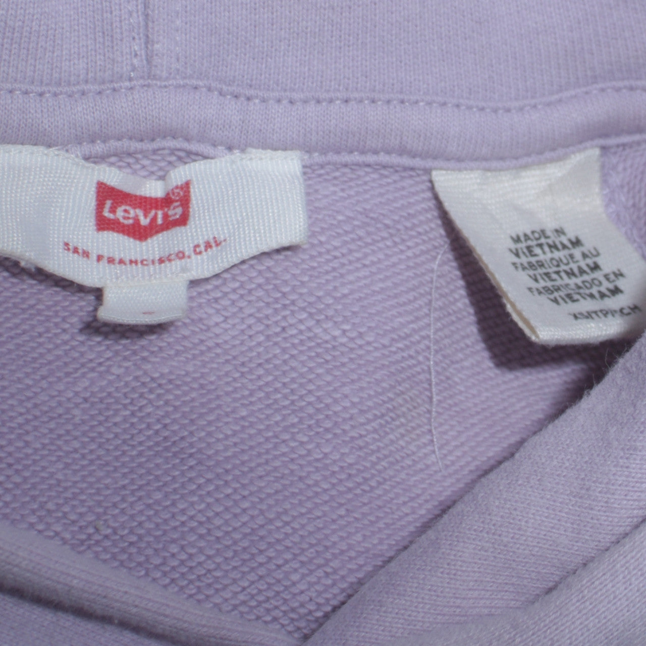 Levi's Women Lilac Pullover Hoodie Cotton Blend Size M