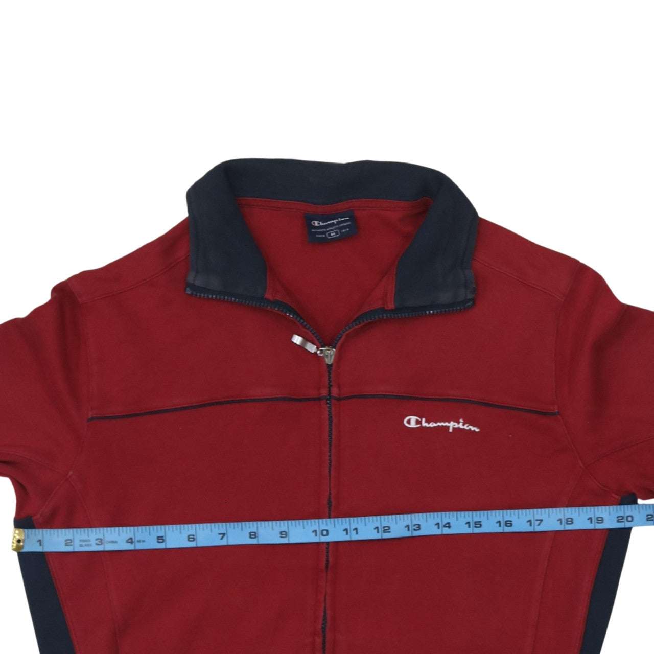 Champion Men's Red Full Zip Sweatshirt Size M Athletic Classic