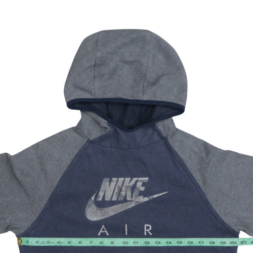 Nike Air Blue Hoodie Teens M Pullover Sports Graphic Sweatshirt