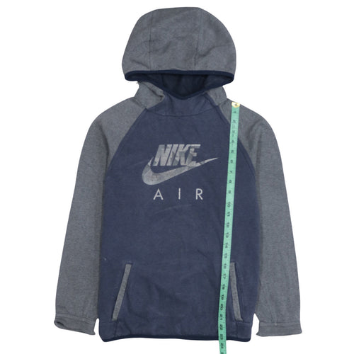 Nike Air Blue Hoodie Teens M Pullover Sports Graphic Sweatshirt