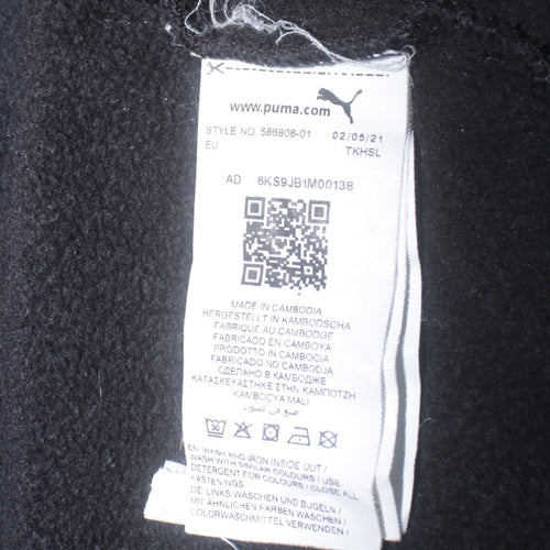 PUMA Womens Black Large Full Zip Hoodie Sweatshirt with Logo
