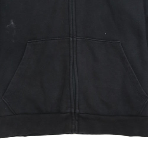 PUMA Womens Black Large Full Zip Hoodie Sweatshirt with Logo