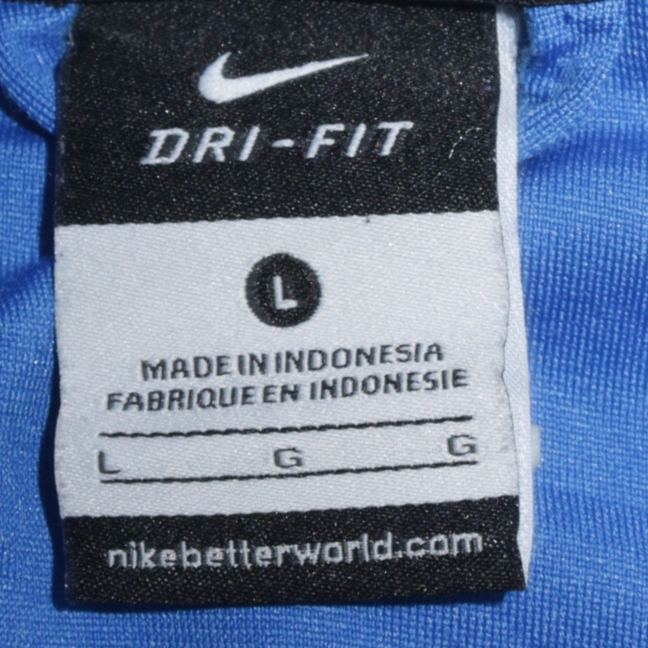 Nike Men's Blue Dri-FIT Full Zip Track Sweatshirt Size L
