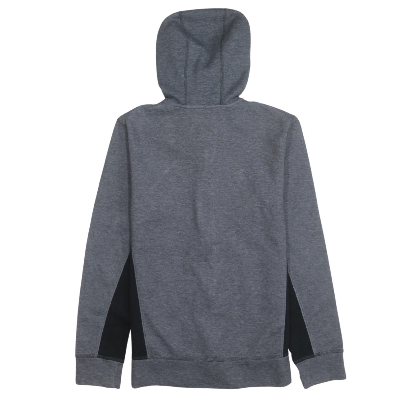 The North Face Boys Grey Full Zip Hoodie Size L Polyester Cotton Blend