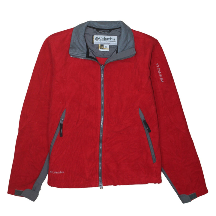 Columbia Red Soft Shell Jacket Unisex Adults M Hiking Outdoor