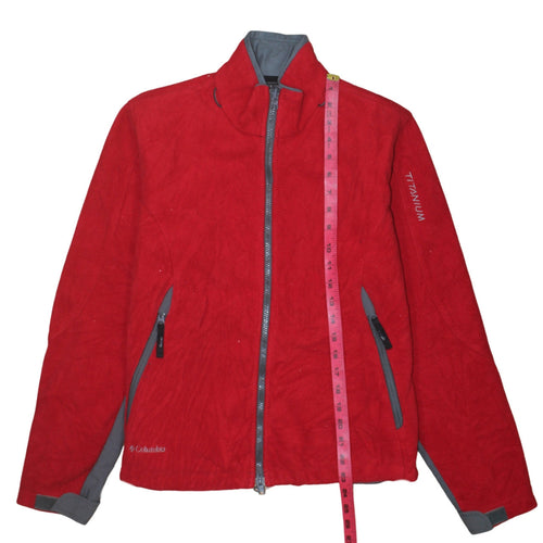 Columbia Red Soft Shell Jacket Unisex Adults M Hiking Outdoor