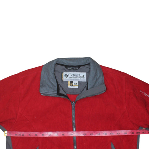 Columbia Red Soft Shell Jacket Unisex Adults M Hiking Outdoor