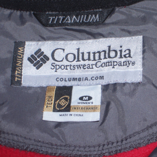 Columbia Red Soft Shell Jacket Unisex Adults M Hiking Outdoor