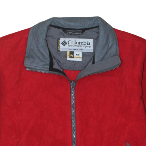 Columbia Red Soft Shell Jacket Unisex Adults M Hiking Outdoor