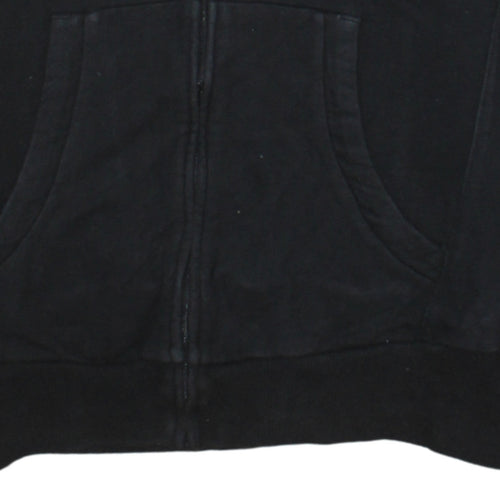 Puma Women's Black Full Zip Sweatshirt Size 16 Logo Athletic Top