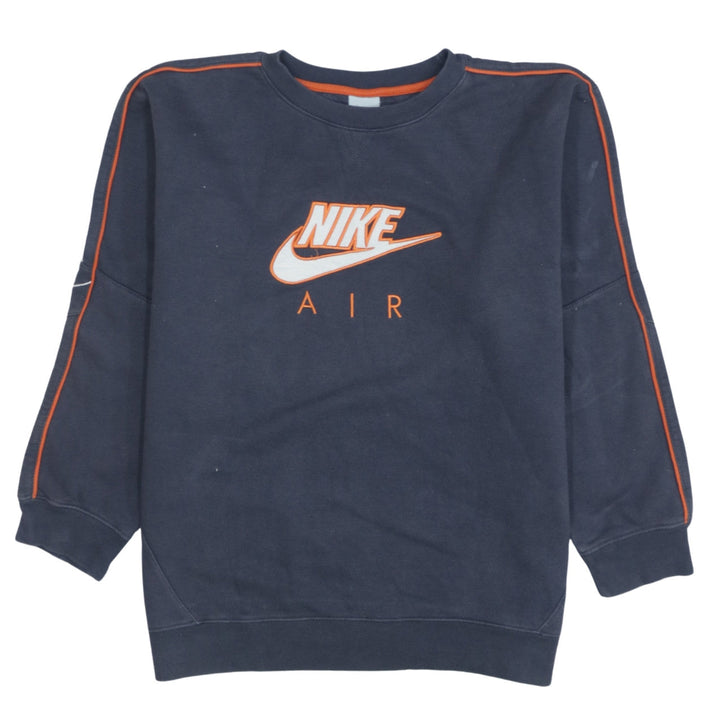Nike Boys Blue Air Logo Crew Neck Sweatshirt Size XL (Age 13-15)