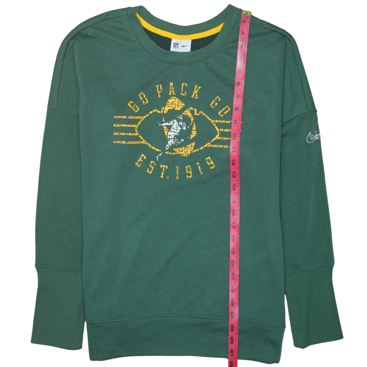 Nike NFL Men's Green Crew Neck Dri-Fit Sweatshirt M Regular Fit