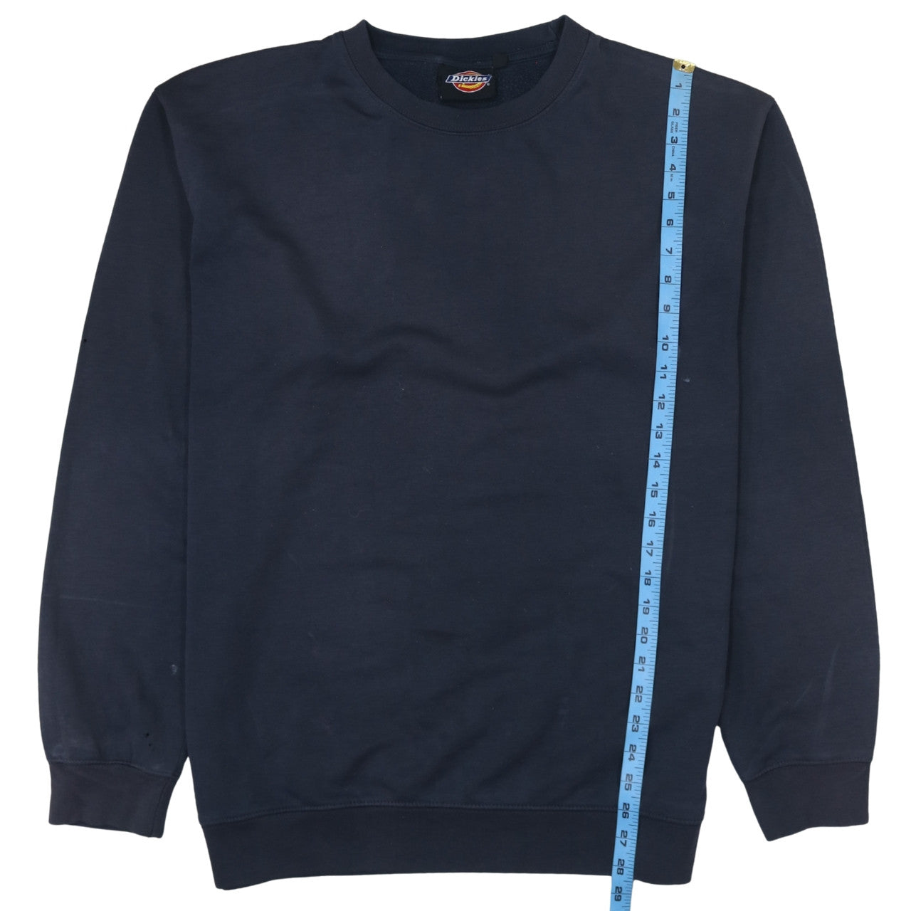 Dickies Men's Blue Crew Neck Pullover Sweatshirt L Regular Fit