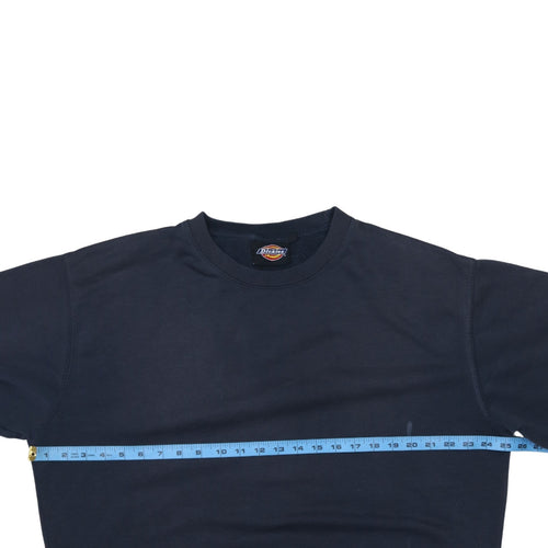 Dickies Men's Blue Crew Neck Pullover Sweatshirt L Regular Fit