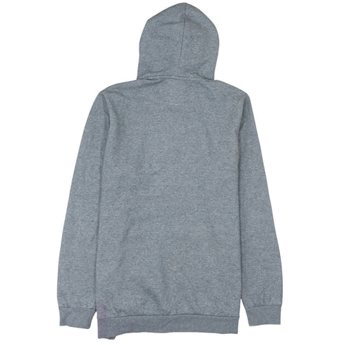 Puma Men's Grey Pullover Hoodie L Logo Fleece Sweatshirt