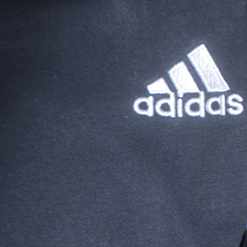 adidas Men's Black L Track Pants Tapered Fit Fleece Joggers