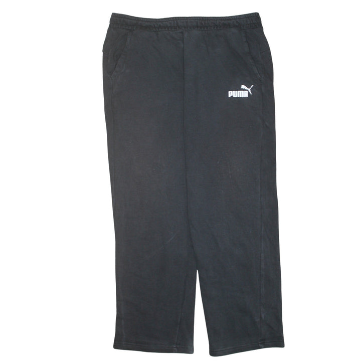 Puma Men's Black Large Jogger Sweatpants Elastic Waist