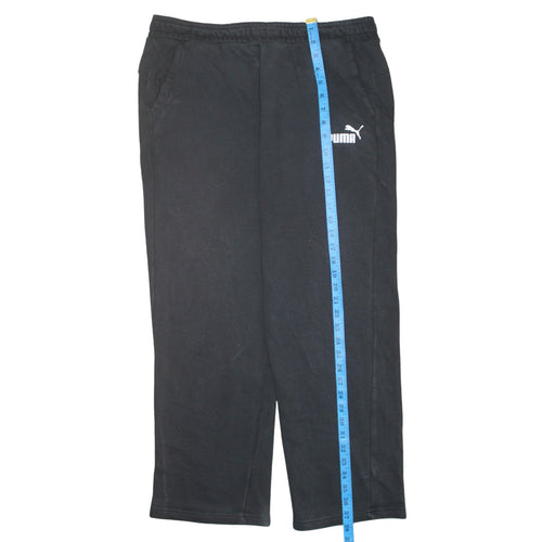 Puma Men's Black Large Jogger Sweatpants Elastic Waist