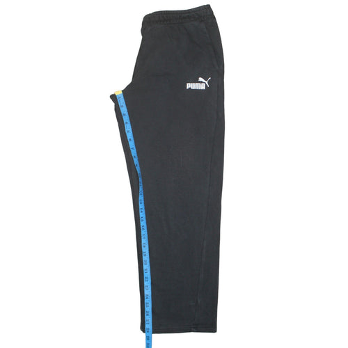 Puma Men's Black Large Jogger Sweatpants Elastic Waist