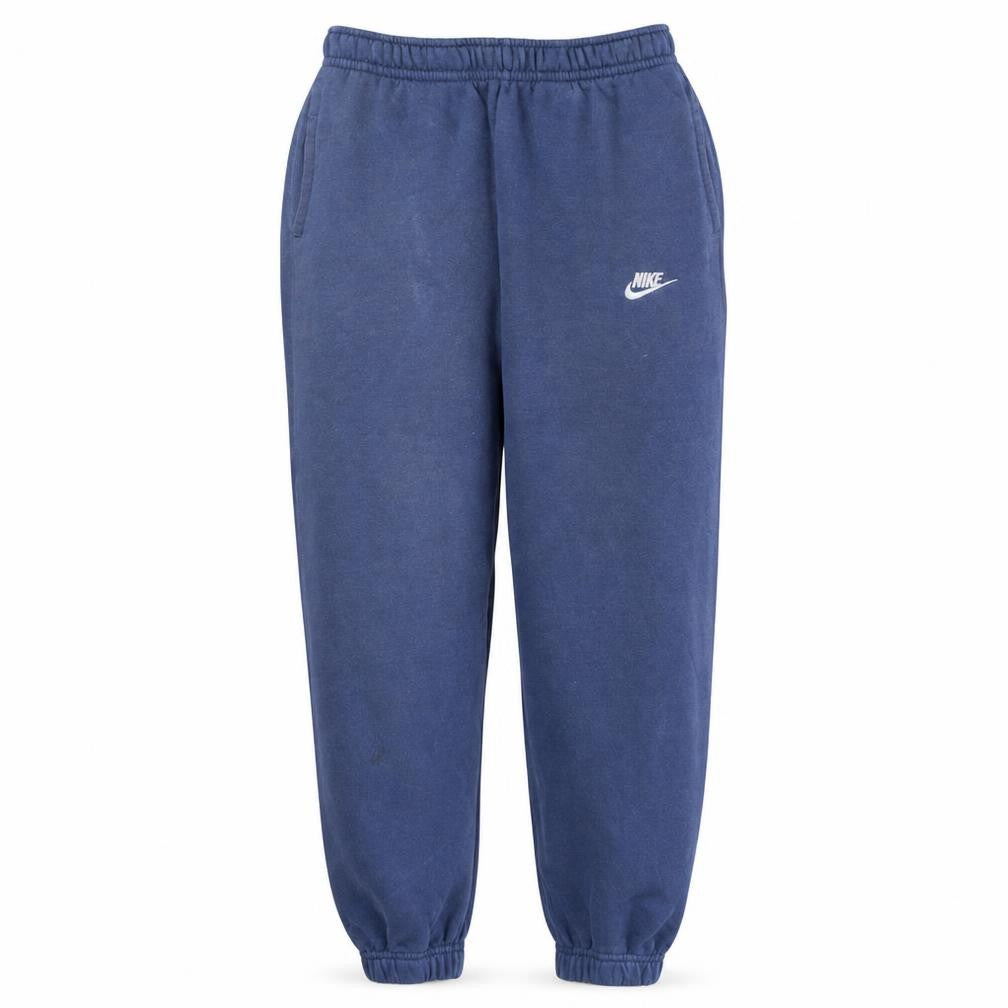 Front view of Nike Men's Blue Fleece Jogger Sweatpants, size S, Regular Fit