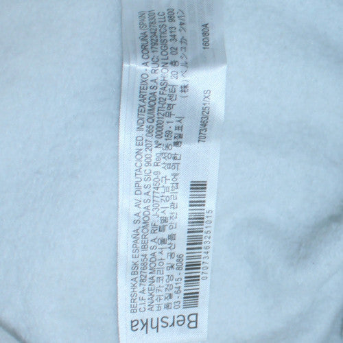 Bershka Women White Nirvana Graphic Print Crew Neck Sweatshirt XS