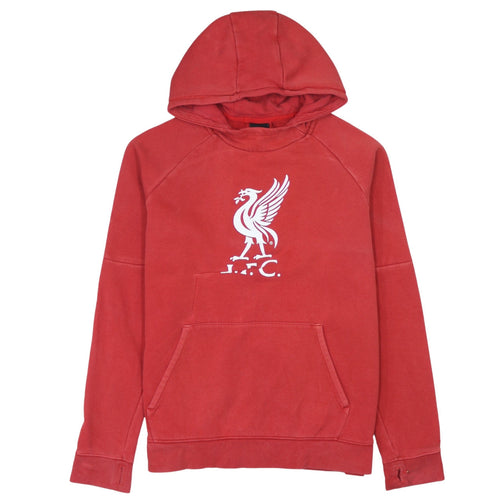 Nike Boys Red Liverpool FC Hoodie XL 158-170cm Pullover Sweatshirt