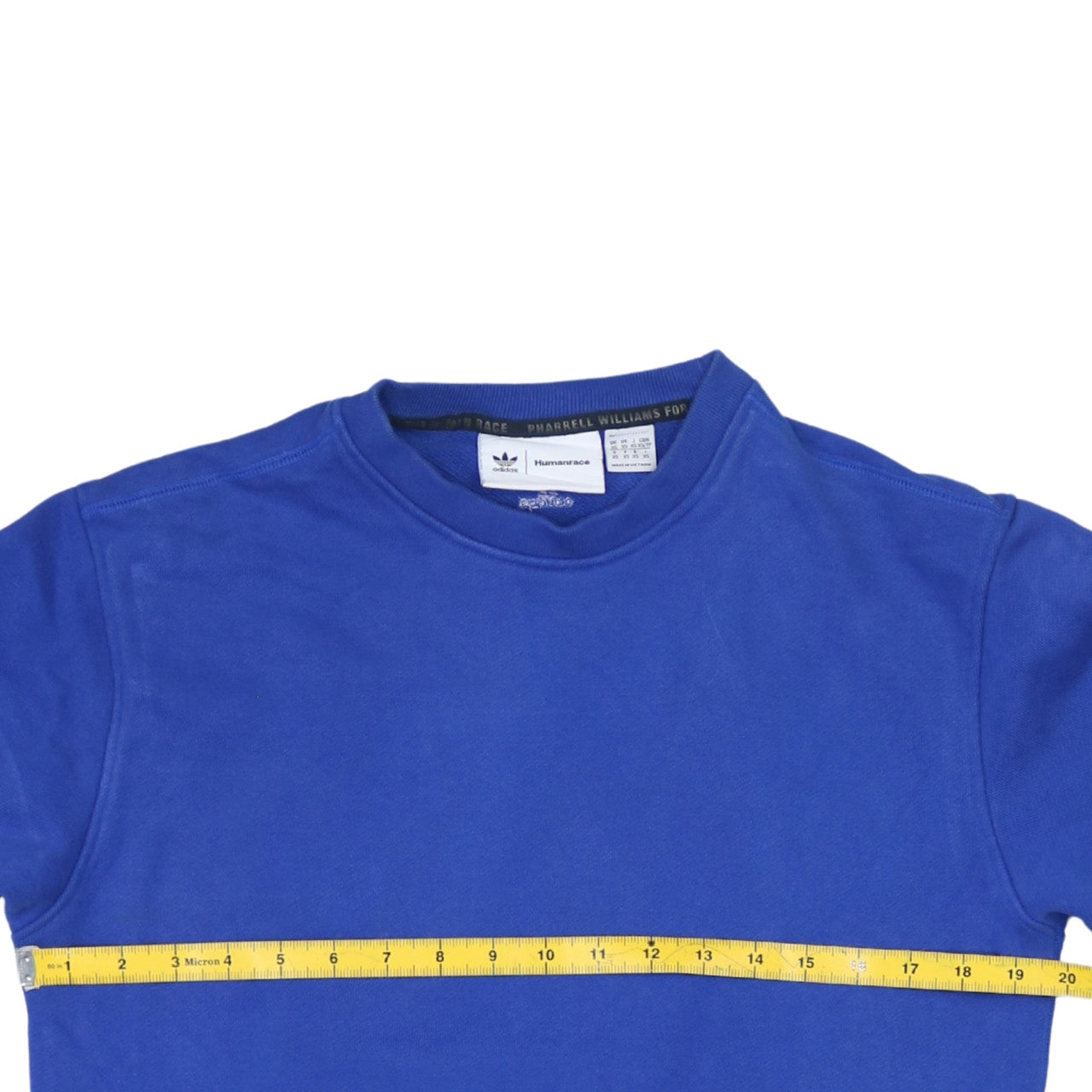 Adidas Humanrace Blue Crew Neck Pullover Sweatshirt XS Womens