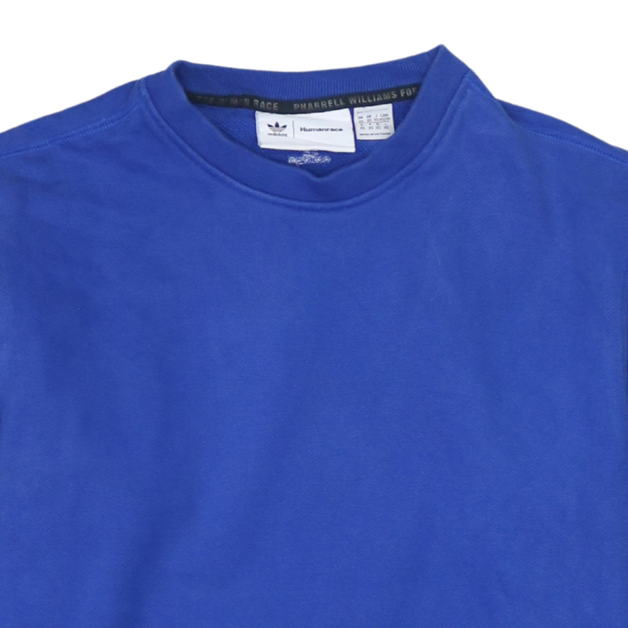 Adidas Humanrace Blue Crew Neck Pullover Sweatshirt XS Womens