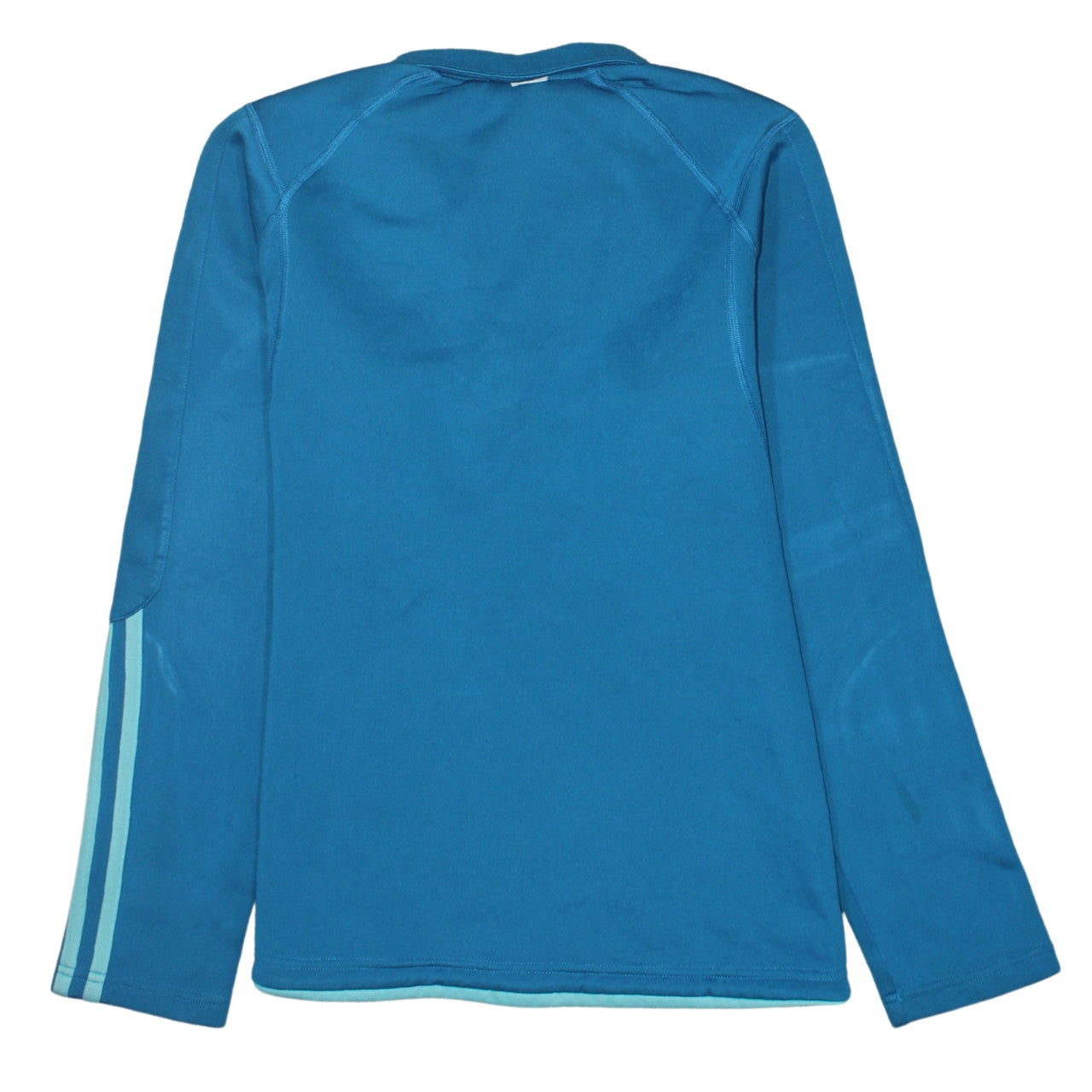 Adidas Womens Blue ClimaWarm 1/2 Zip Pullover Sweatshirt UK 14