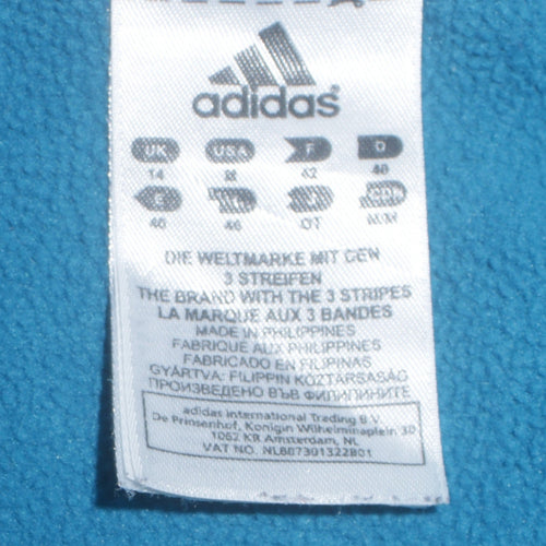 Adidas Womens Blue ClimaWarm 1/2 Zip Pullover Sweatshirt UK 14