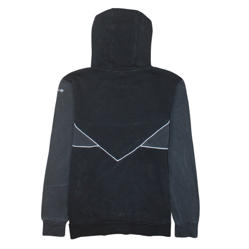 Adidas Boys Black Pullover Hoodie 13-14 Years Colourblock Sports Fleece
